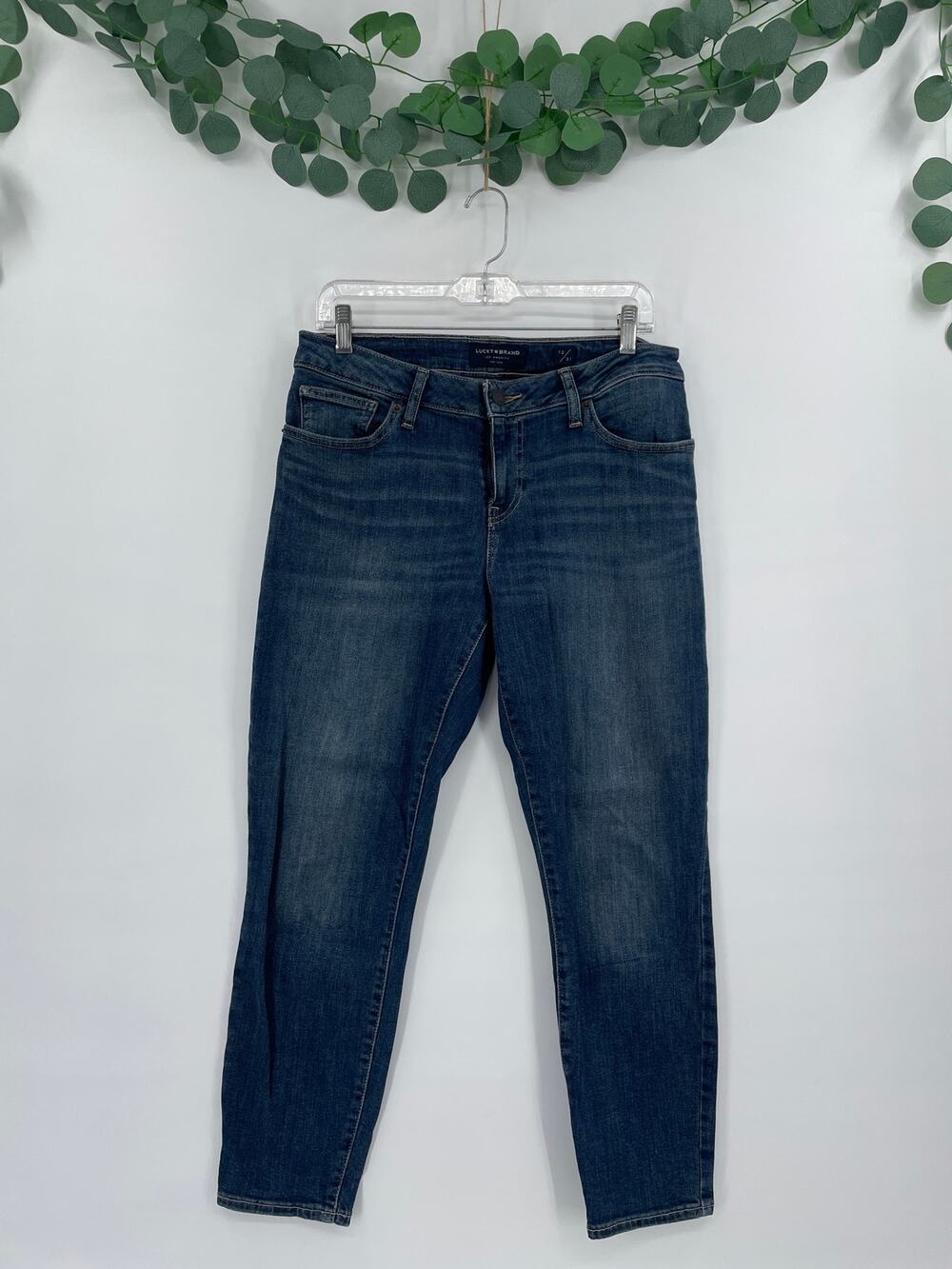 Lucky Brand Dark Denim Low Rise Crop Lolita 12/31